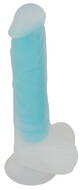 Naturdildo Glow in the Dark med sugekop
