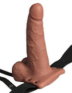 6“ Hollow Strap-on with Balls