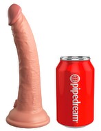 7“ Vibrating + Dual Density Silicone Cock with Remote