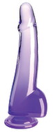 Naturdildo "10"-Cock with Balls" med sugekop, ekstra lang
