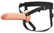 Penishylster "Hollow Silicone Strap-on” med harness