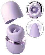 Tungevibrator "Hello Kiss Pro" med sugemund