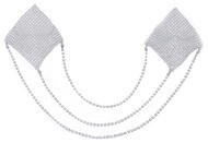 Nippelstickers »Square« med 3 forbindelseskæder