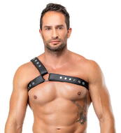 Læderbrystharness, ensidet