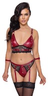 Bralette og stroppe-trusse