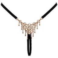 Bundløs G-string med kunstfærdige smykker