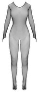 Bundløs net-catsuit