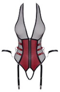 Bondage-body inklusive bløde armmanchetter