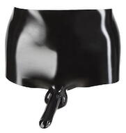 Pants ud af latex, med penishylster