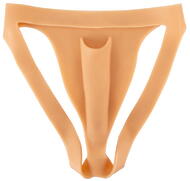 Silikone-jock "Ultra Realistic“ med vulva og vagina