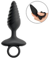 Vibrerende analplug i spiralform