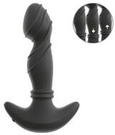 Prostata-vibrator med rimming-massageringe