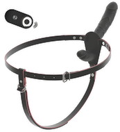 Strap-on "RC Vibrating Double" med udvendig og indvendig vibrator