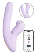 Stødvibrator "DuoGlow” med pulsatorstimulator