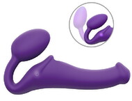 Strapless Strap-on "Vibrating Bendable" med 3 motorer
