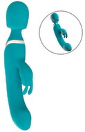 Massagestav og rabbit vibrator i ét sexlegetøj