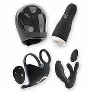 Hovedbillede af 4 sexlegetøjs-højdepunkter i adventstiden – sæt til mænd med masturbator, G- og P-punkt-vibrator, penis-/testikelring & glansvibrator