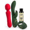 Julesæt med rabbitvibrator, penisring, massagestav & massageolie