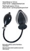 Analplug "trueBlack" til at pumpe op