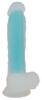 Naturdildo Glow in the Dark med sugekop