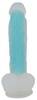 Naturdildo Glow in the Dark med sugekop