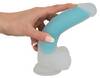 Naturdildo Glow in the Dark med sugekop