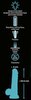 Naturdildo Glow in the Dark med sugekop