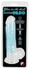 Naturdildo Glow in the Dark med sugekop