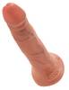 Penisdildo „5" Flesh“ med sugekop/fod
