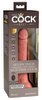 7“ Vibrating + Dual Density Silicone Cock with Remote