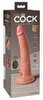 7“ Vibrating + Dual Density Silicone Cock with Remote