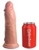 8“ Vibrating + Dual Density Silicone Cock