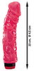 Vibrator "Big Jelly" med fyldningsdimensioner
