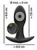 Analplug "Butt Plug with Vibration", 20 vibrationstilstande, genopladelig