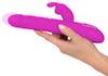 Rabbitvibrator Thrusting Pearl Rabbit Vibrator med stødende funktion og rotation