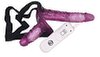 Vibrating strap-on duo