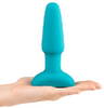Anal plug "rimming" med vibration og rotation, radiofjernbetjening inkluderet