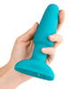 Anal plug "rimming" med vibration og rotation, radiofjernbetjening inkluderet