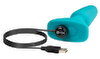 Anal plug "rimming" med vibration og rotation, radiofjernbetjening inkluderet