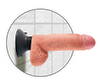 Naturvibrator „Vibrating Cock with Balls“ med sugekop, som kan skrues af