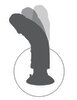 Naturvibrator „Vibrating Cock with Balls“ med sugekop, som kan skrues af