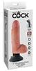 Naturvibrator „Vibrating Cock with Balls“ med sugekop, som kan skrues af