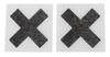 Brystvorte klistermærker "X"