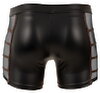 Pants i wetlook med mesh-indsatser