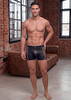Pants i wetlook med mesh-indsatser