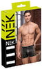 Pants i wetlook med mesh-indsatser