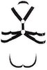 Harness med cockring og armmanchetter