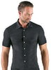 Skjorte i et skinnende lurex-look