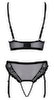 Bralette plus ouvert trusser i et fint miks af blonder og powernet