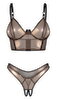 Lingerisæt "Soranna" med bøjle-bh og åben g-streng